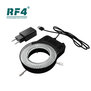 RF4 OK8 Adjustable 144 LED Ring Light for Binocular / Trinocular Stereo Microscope