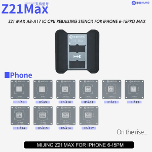MiJing Z21 Max A8-A18 CPU IC Chip Reballing Stencil Station FOR IPHONE