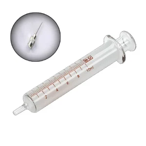 10ml Glass Syringe  Injector Glass Sampler