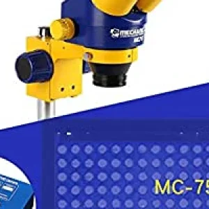 MECHANIC MC75T-B1 .7-4.5X Stereo Microscope With LED Light & Lens 0.5x