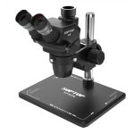 Soptop 9# Trinocular HD Microscope Continuous Zoom 6.7 to 4.5X Industrial Microscope For Mobile Repair