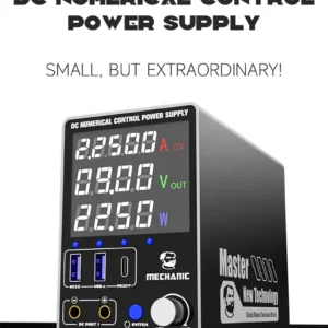 Mechanic DC2405 Dual Channel DC Power Supply 24V 5A PD QC Fast Charging Overload Protection Intelligent Desktop Power Supply