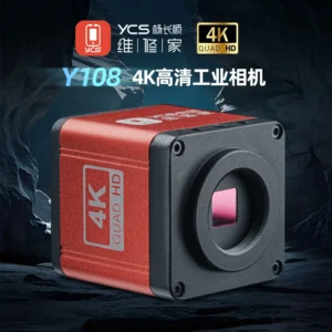 YCS Industrial Microscope Camera 4K Red & Black High Pixel Camera Microscope FOR Trinocular Stereo Microscope PCB Soldering