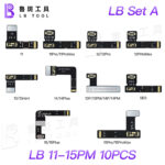LB TOOL L3 Battery Tag On Flex Cable For iPhone 11 12 13 14 15 Pro Max Mini Plus Battery Health Repair POP-UP Information Error Set