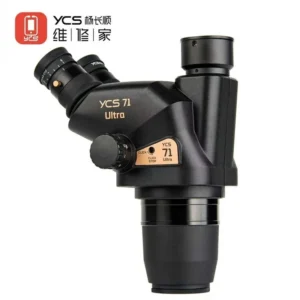 YCS 71 Ultra Microscope Professional 0.67X-45X Magnification Zoom Stereo Microscope for PCB Repair with 10X23 Eyepieces Tools