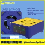 MECHANIC CUV-3 UV Curing Lamp and Cooling Fan Heat Dissipation for Mobile Phone Tablet Motherboard Green Oil Curing Repair Tools