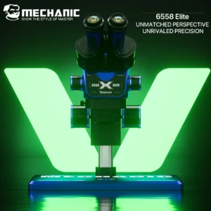 MECHANIC Elite-B11 Trinocular Microscope 6.5-58X Zoom Stereo Microscope WF10X/25 Eyepiece for Mobile Phones PCB Soldering tools