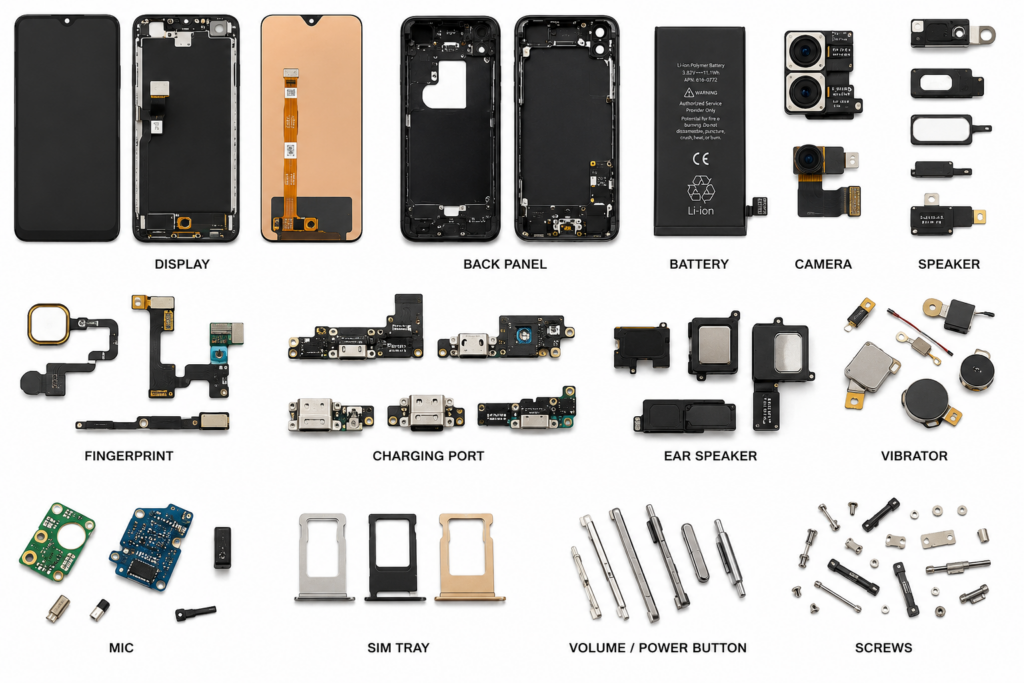 Mobile Spare Parts Wholesale Shop