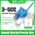 RELIFE RL 062C Manual Glue Gun for 3CC~5CC Dropper Needle Booster Welding Oil Auxiliary Force Tool Push Rod Welding Oil Booster