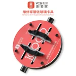 YCS GHKJ Tempered Glass Fixture for Phone Motherboard PCB Planting Tin Repair Heat Resistant Clamping Tool with Hidden Screws
