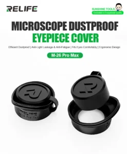 RELIFE M 26 Pro Max Microscope Dustproof Eyepiece Cover for Phone Repair Anti Light Leakage Soft Silicone Flip Top Design Tools