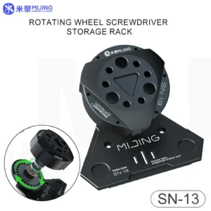 Mijing SN-13 Rotating Screwdriver Storage Box For Mobile Phone Repair Tweezers Screwdriver Screw Parts Collection Organizer tool