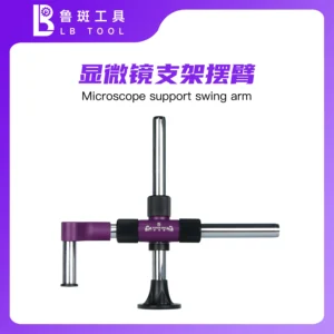LUBAN Microscope Support Swing Arm Stable and Without Shaking Mobile Phone Repair Microscope Metal Swing Arm 360° Rotating Bracket